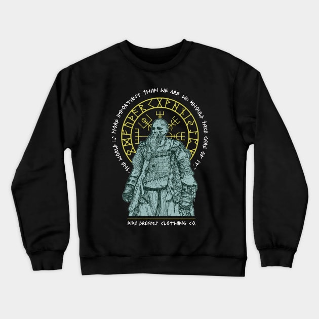 Floki the boat builder Crewneck Sweatshirt by Pipe Dreams Clothing Co.